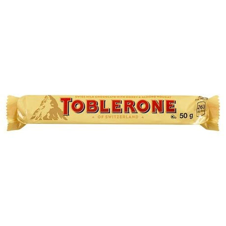 Toblerone Swiss Milk Chocolate With Honey & Almond Nougat 50 g