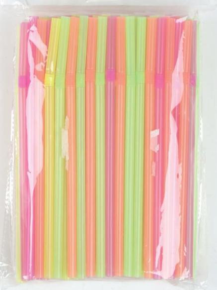 Disposable Straws Flexible x100