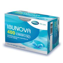 Mega Ibunova 400 Clear Cap 60 Softgel Capsules