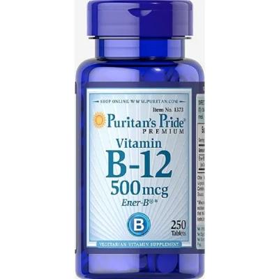 Puritan's Pride Vitamin B12 500 mcg 250 Tablets