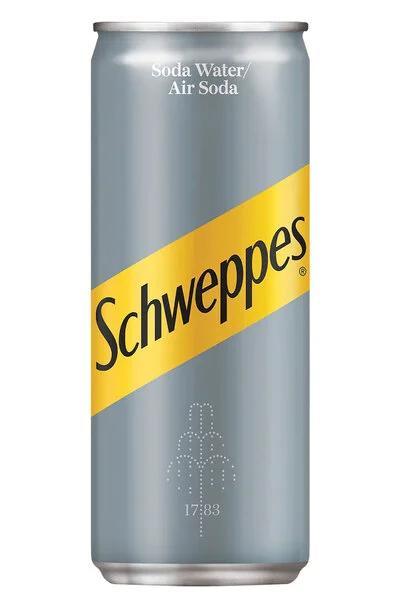 Schweppes Soda Water Can 33 cl x6