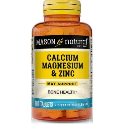 Mason Natural Calcium, Magnesium & Zinc 100 Tablets