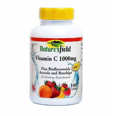 Nature's Field Chewable Vitamin C 1000 mg 100 Tablets