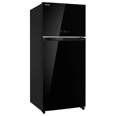 Toshiba Refrigerator Double Door 608 L (Inverter) Glass Black