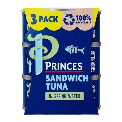 Princes Sandwich Tuna In Spring Water 140 g x3