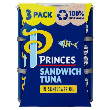 Princes Sandwich Tuna In Sunflower Oil 140 g x3