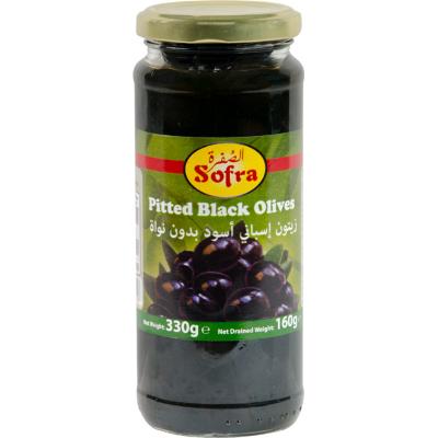 Sofra Pitted Black Olives 330 g