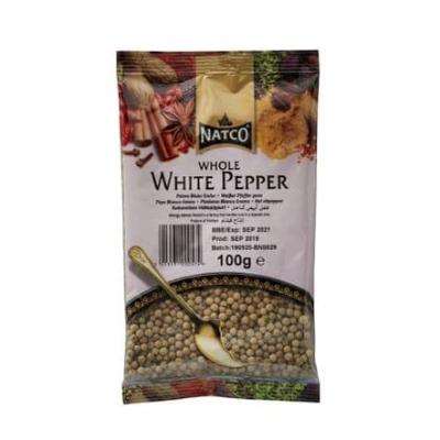 Natco Whole White Pepper Sachet 100 g