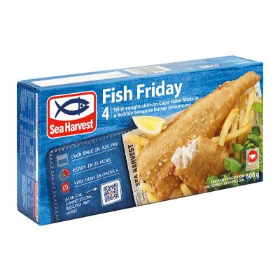 Sea Harvest Fish Friday Cape Hake Fish Fillet 600 g x4