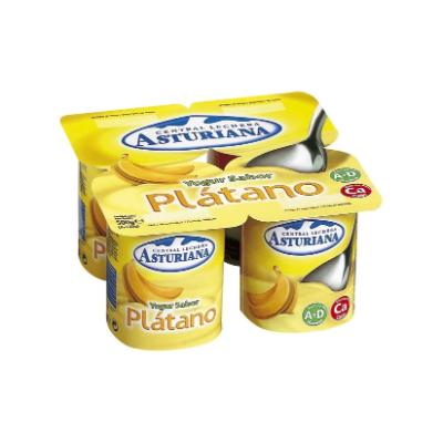 Asturiana Creamy Yoghurt Banana 125 g x4