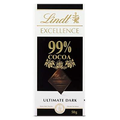 Lindt Excellence 99% Cocoa Absolute Dark Chocolate 50 g