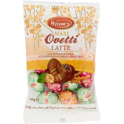 Witor's Maxi Ovetti Latte Milk Chocolate With Hazelnut Filling 120 g