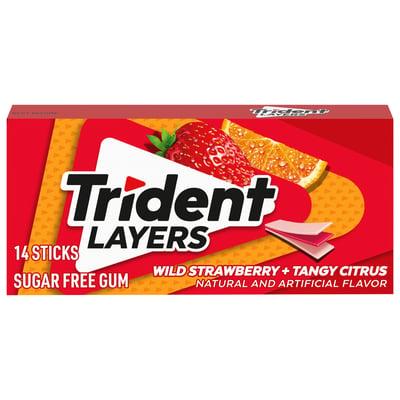 Trident Chewing Gum Wild Fruits Sugar Free x14