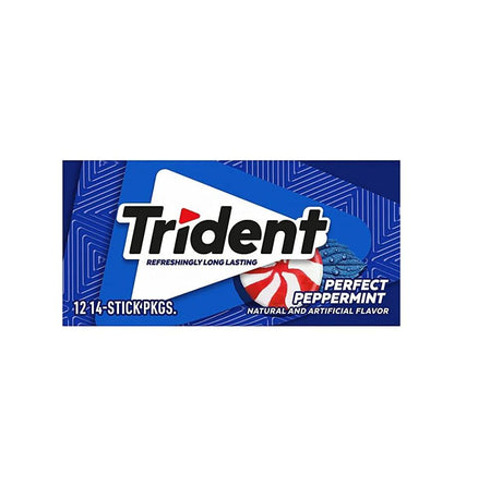 Trident Chewing Gum Fresh Peppermint Sugar Free x14