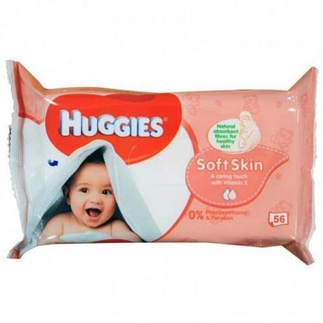 Huggies Baby Wipes Soft Skin x56