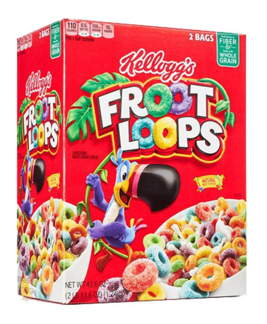 Kellogg's Froot Loops 1.24 kg (2 Bags)