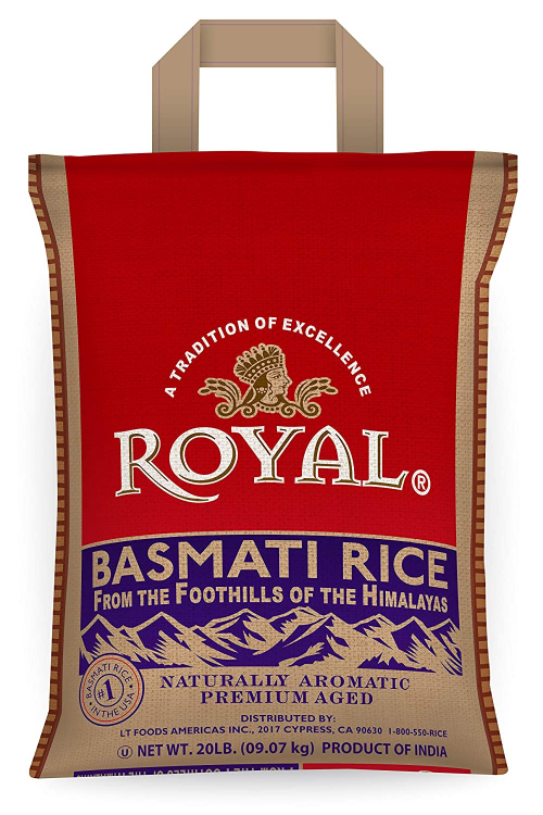 Royal Basmati Rice Naturally Aromatic 9.07 kg