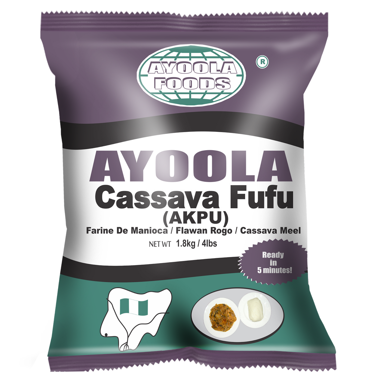 Ayoola Foods Cassava Fufu Flour 2 kg