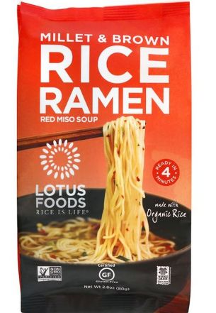 Lotus Foods Millet & Brown Rice Ramen Red Miso Soup 80 g