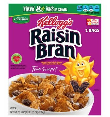 Kellogg's Raisin Bran 2.1 kg 2 Bags