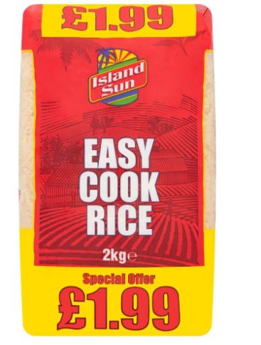 Island Sun Easy Cook Rice 2 kg