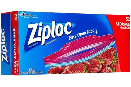 Ziploc Easy Open Tabs Storage Bags Gallon x57