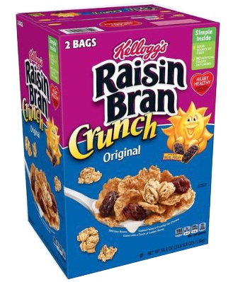 Kellogg's Raisin Bran Crunch 1.6 kg 2 Bags