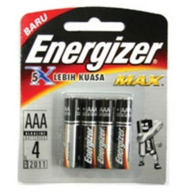 Energizer Max Battery AAA x4 (Malaysia)