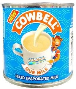 Cowbell Filled Evaporated Milk Tin 160 g x6