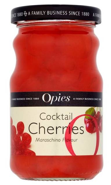 Opies Cocktail Cherries Maraschino Flavour 225 g