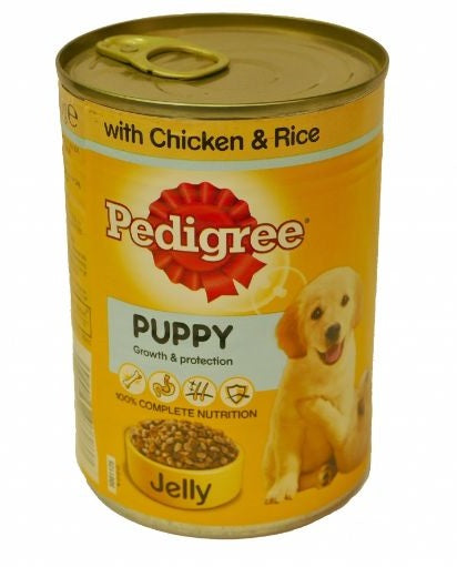 Pedigree Dog Food Puppy In Jelly With Chicken & Rice 385 g x2