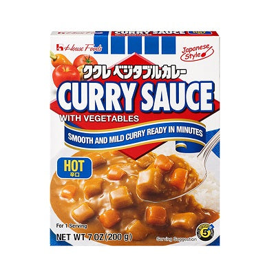 House Foods Curry Sauce With Vegetables Hot 200 g