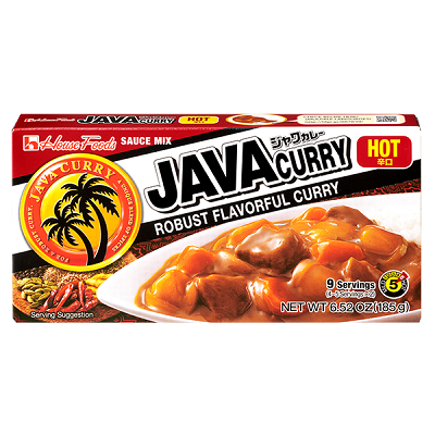 House Foods Java Curry Sauce Mix Hot 186 g