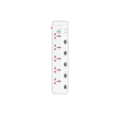 Ellington 5 Way Surge Protector With Light