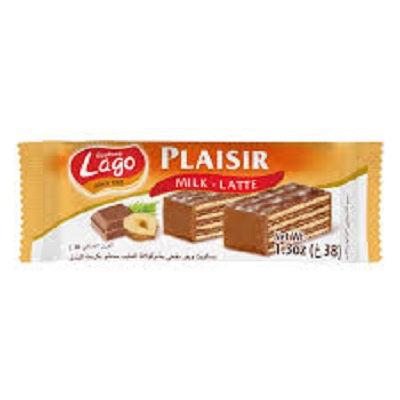 Lago Plaisir Milk & Hazelnut Choco 38 g