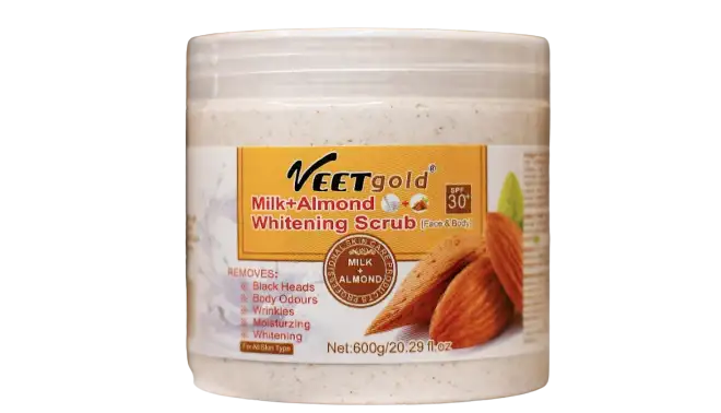 Veet Gold Milk + Almond Whitening Scrub 600 g