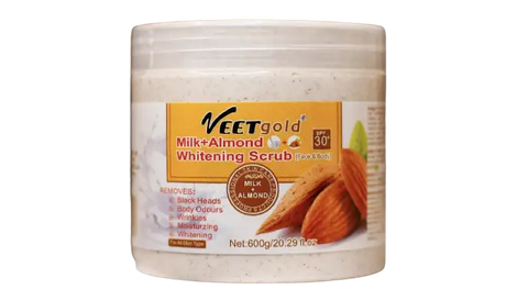 Veet Gold Milk + Almond Whitening Scrub 600 g