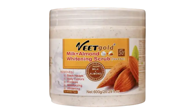 Veet Gold Milk + Almond Whitening Scrub 600 g