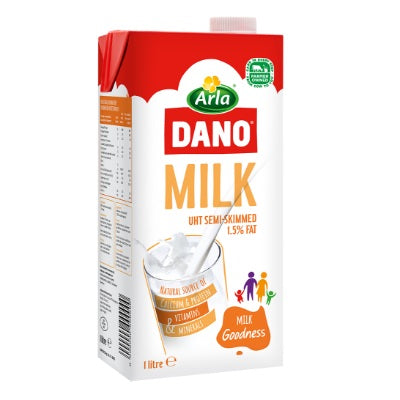 Dano UHT Semi-Skimmed Milk 1 L