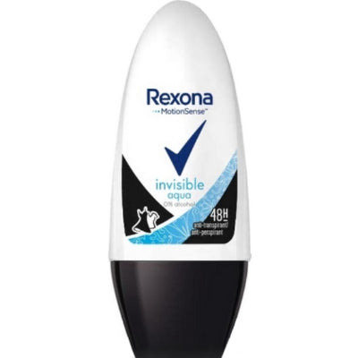 Rexona Anti Perspirant Deodorant Roll On Invisible Aqua 50 ml