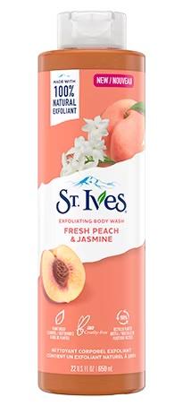 St. Ives Body Wash Exfoliating Fresh Peach & Jasmine 650 ml