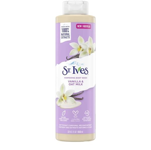 St. Ives Body Wash Pampering Vanilla & Oat Milk 650 ml