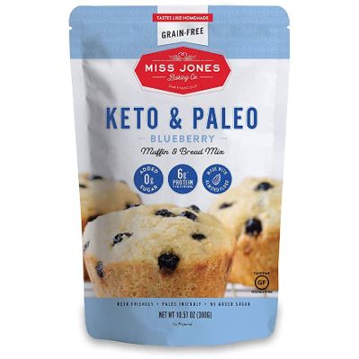 Miss Jones Baking Co Keto & Paleo Blueberry Muffin & Bread Mix 300 g