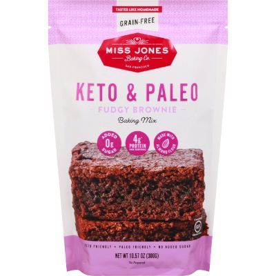 Miss Jones Baking Co Keto & Paleo Fudgy Brownie Baking Mix 300 g