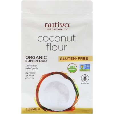 Nutiva Coconut Flour Organic Super Food Gluten-Free 454 g