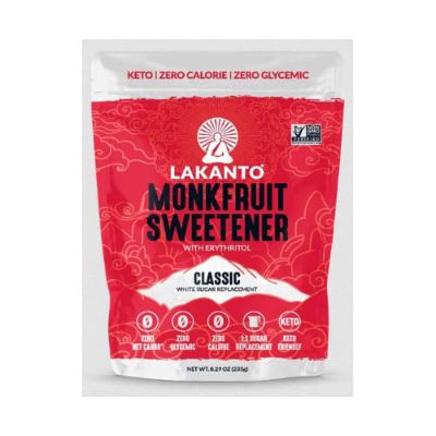 Lakanto Monkfruit Sweetener With Erythritol Classic Keto Zero Calorie, Zero Glycemic 90 g x30