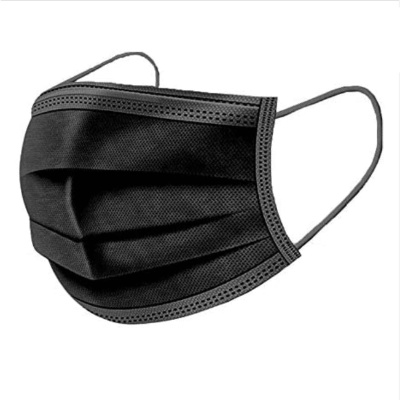 Disposable Face Mask Black x50