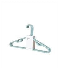 Miniso Simple Clothes Plastic Hanger - Mint Green x10