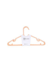 Miniso Simple Clothes Plastic Hanger - Orange x10