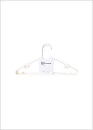 Miniso Simple Clothes Plastic Hanger - White x10